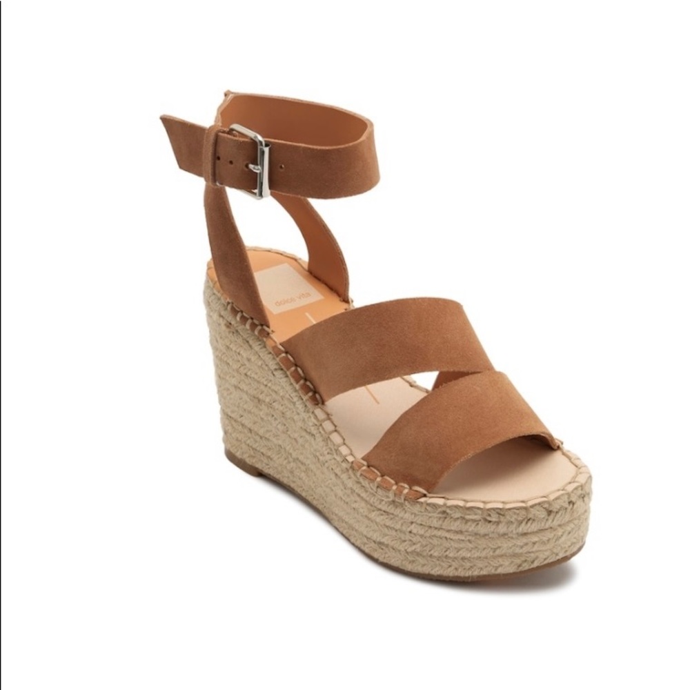 Dolce Vita Shayla platform Wedge Espadrille Sandal size 8 good used condition